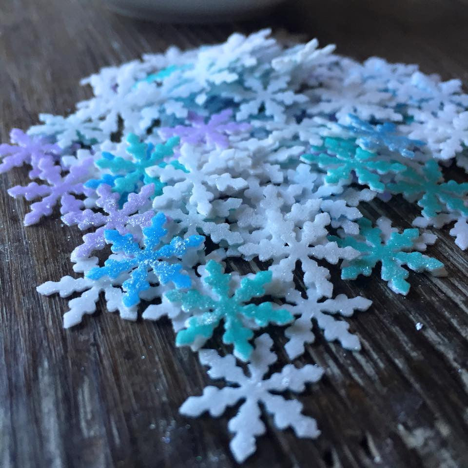 Winter Snowflake Shaped Sprinkles